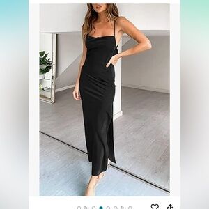 Black strappy dress- never worn, missed return by date